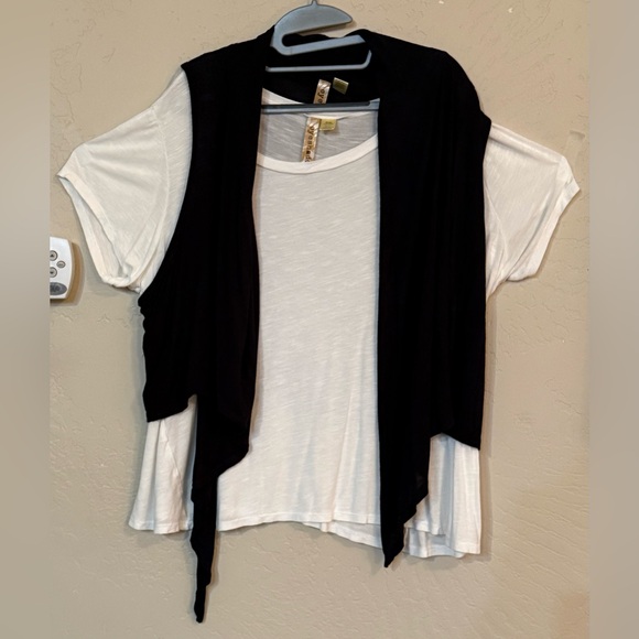 Eyeshadow White Shirt And Black Vest, Size 3xl - Picture 1 of 11